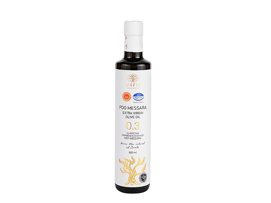 Масло оливковое нерафинированное VAFIS 0.3% PDO Messara, 500 мл. Греция
