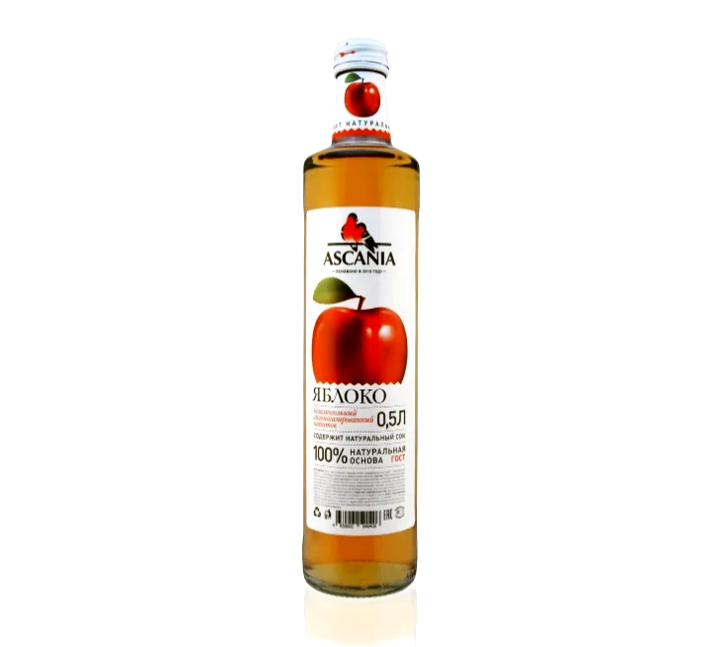 Лимонад яблоко Аскания, 500 мл.