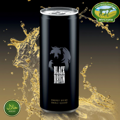 Энергетический напиток BLACK BRUIN без сахара 250мл Турция