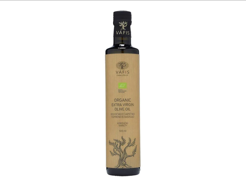 Масло оливковое нерафинированное VAFIS Organic extra virgin, 500 мл. Греция